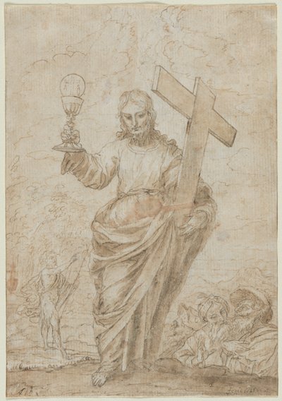Cristo che Tiene un Calice e una Croce, 1666 da Alonso Cano