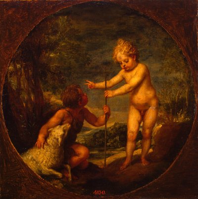 Cristo e Giovanni Battista da bambini, ca. 1665 da Alonso Cano