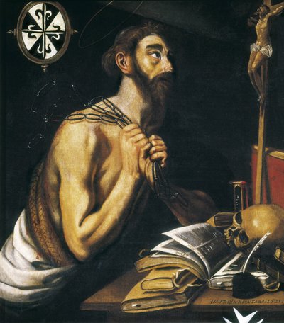 San Domenico penitente. 1621 da Alonso Florin