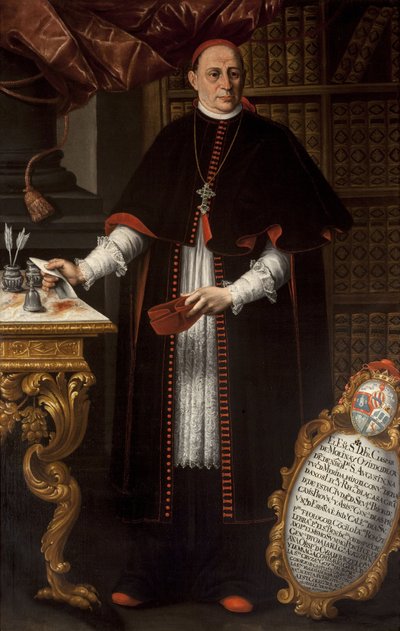 Ritratto barocco del cardinale Gaspar de Molina y Oviedo - Alonso Miguel de Tovar da Alonso Miguel de Tovar