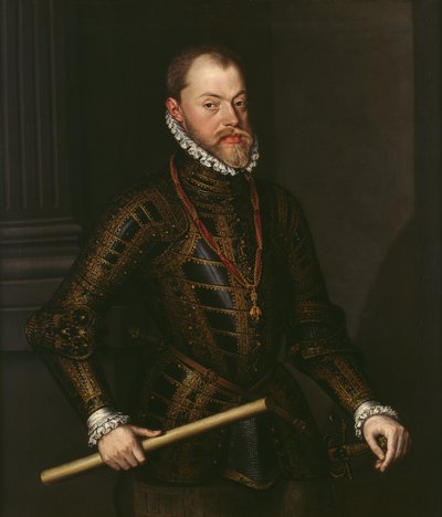 Filippo II di Spagna (1527-98) da Alonso Sánchez Coello