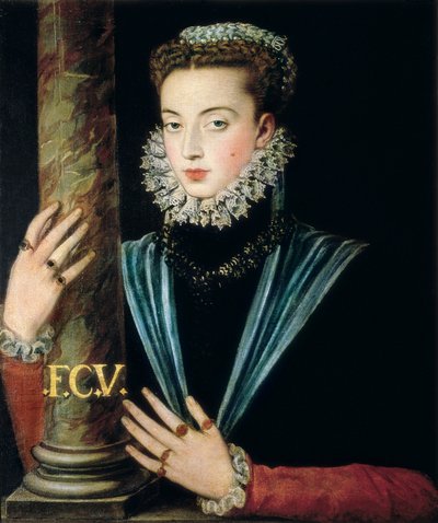 Ritratto di Giovanna di Spagna (Juana de Austria) da Alonso Sánchez Coello