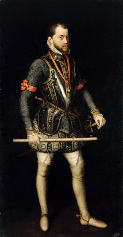 Ritratto di Filippo II 1527-1598, Re di Spagna e Portogallo da Alonso Sánchez Coello