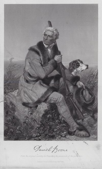 Daniel Boone (incisione) da Alonzo (after) Chappel