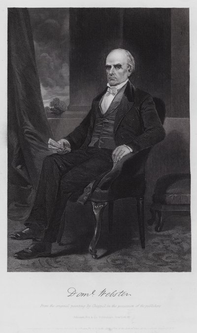 Daniel Webster (incisione) da Alonzo (after) Chappel