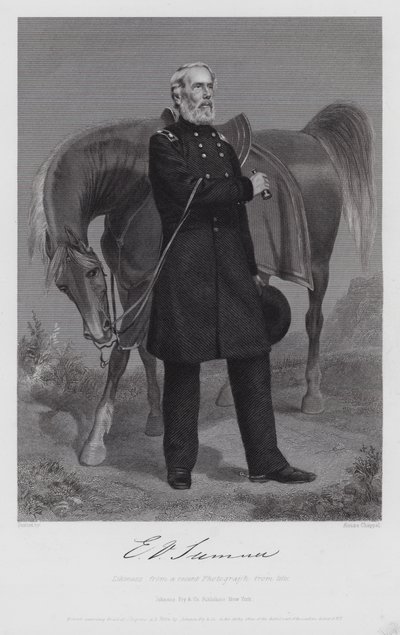 Edwin Vose Sumner (incisione) da Alonzo (after) Chappel