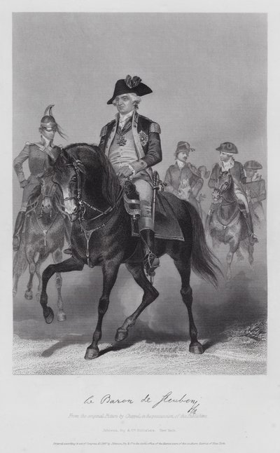 Frederick William Von Steuben (incisione) da Alonzo (after) Chappel