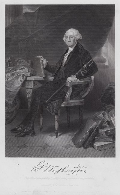 George Washington (incisione) da Alonzo (after) Chappel