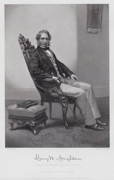 Henry Wadsworth Longfellow da Alonzo (after) Chappel