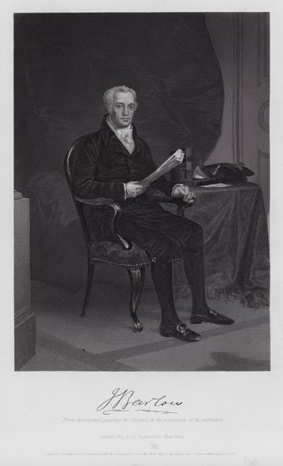 Joel Barlow (incisione) da Alonzo (after) Chappel