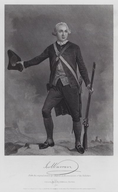 Joseph Warren (incisione) da Alonzo (after) Chappel