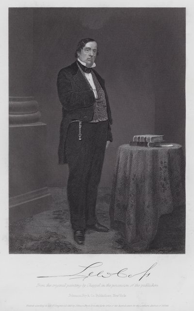 Lewis Cass (incisione) da Alonzo (after) Chappel