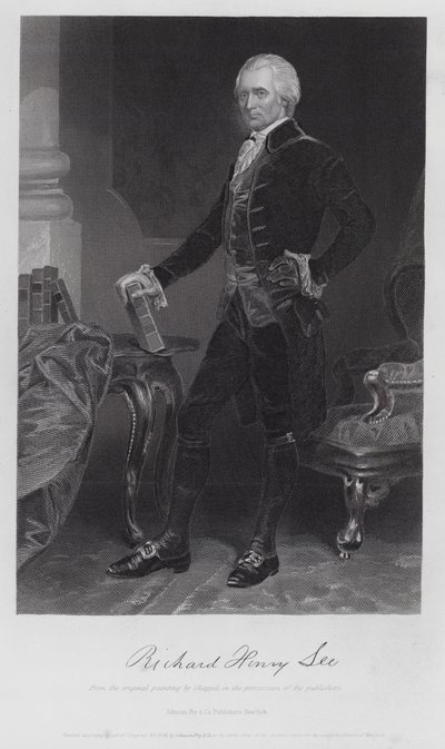 Richard Henry Lee (incisione) da Alonzo (after) Chappel