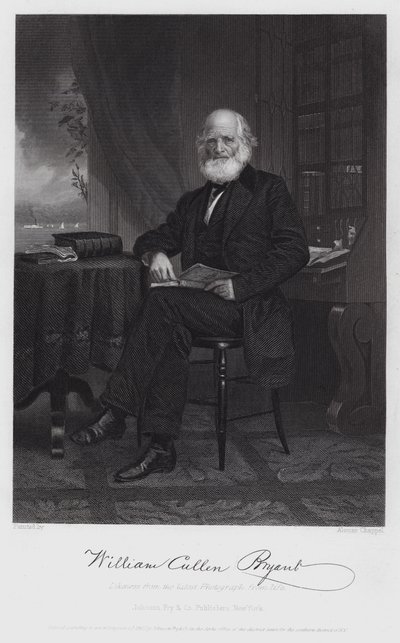 William Cullen Bryant da Alonzo (after) Chappel