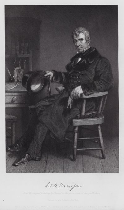 William Henry Harrison (incisione) da Alonzo (after) Chappel