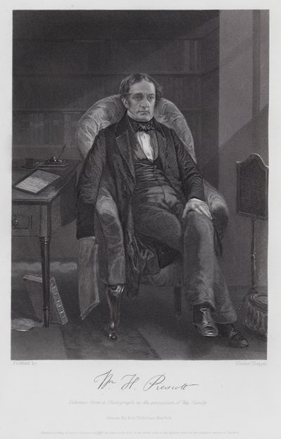 William Hickling Prescott da Alonzo (after) Chappel