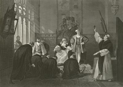 Delega di ebrei davanti a Ferdinando e Isabella di Spagna, XV secolo da Alonzo Chappel