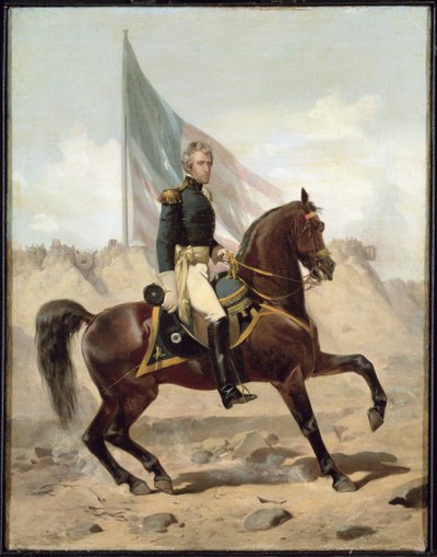 Generale Andrew Jackson alla battaglia di New Orleans da Alonzo Chappel