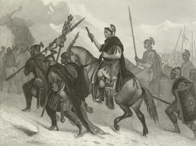Annibale e il suo esercito attraversano le Alpi da Alonzo Chappel