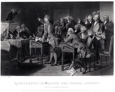 Patrick Henry che si rivolge all