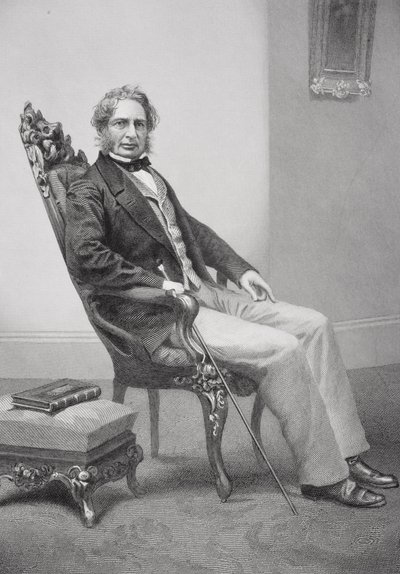 Ritratto di Henry Wadsworth Longfellow (1807-82) da Alonzo Chappel