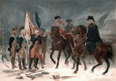 Resa del colonnello Rall nella battaglia di Trenton, 26 dicembre 1776 da Alonzo Chappel