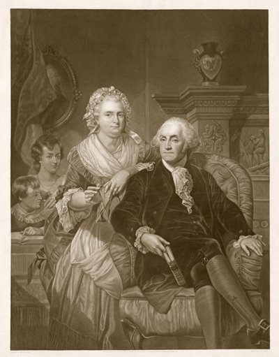 Washington a casa, pub. 1867 da Alonzo Chappel