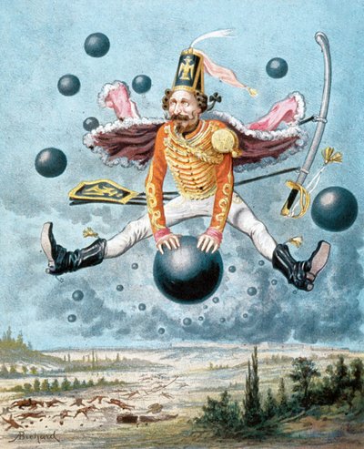 Le sorprendenti avventure del barone di Munchausen, illustrazione di Alphonse Adolphe Bichard (1879) da Alphonse Adolphe Bichard