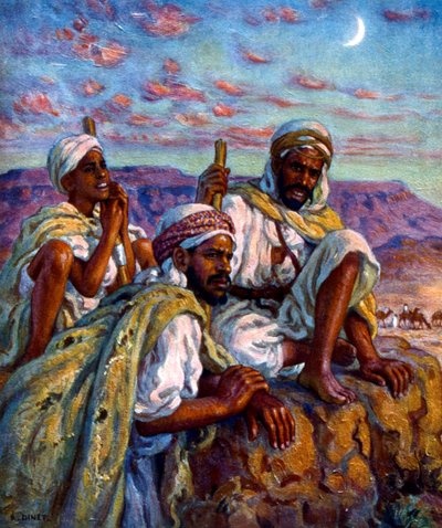 Gruppo di pastori arabi da Alphonse Etienne Dinet