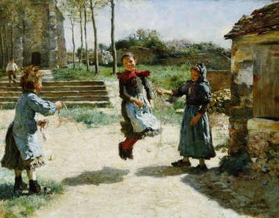 Bambine che saltano la corda da Alphonse Etienne Dinet