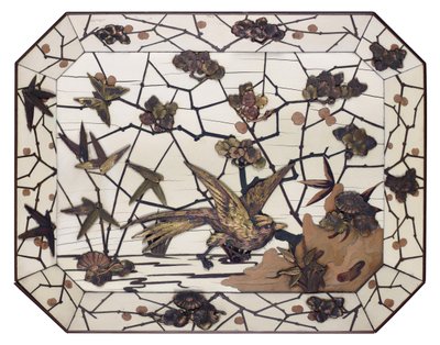Piatto, intarsio di Ferdinand Duvinage, c.1880 da Alphonse Gustave Giroux