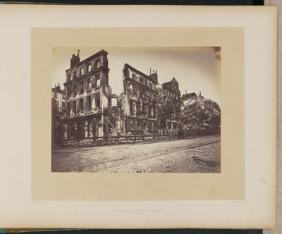 Incendio del ristorante Deffieux (Boulevard Saint-Martin). da Alphonse J. Liébert
