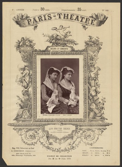 Teatro di Parigi: Les Soeurs Badia da Alphonse J. Liébert