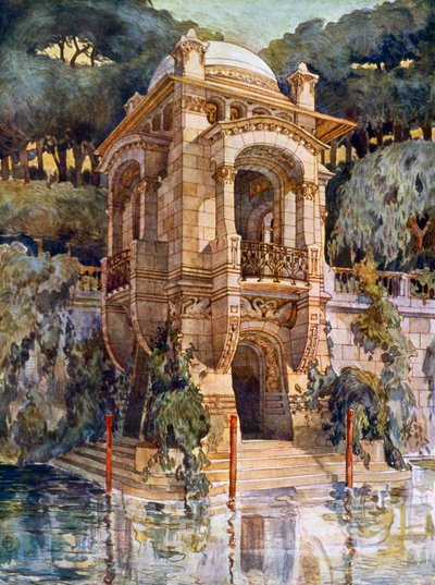 Fancy Garden (litografia a colori) da Alphonse Laverriere