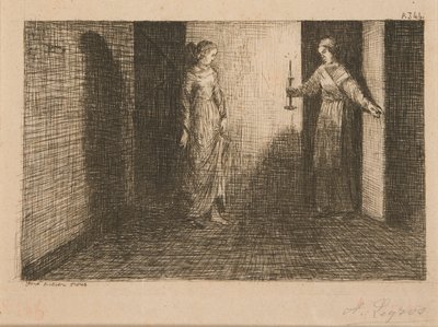 2 Illustrazioni per Le Malheur d da Alphonse Legros