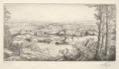 Una valle in Borgogna (Une Vallée en Bourgogne) da Alphonse Legros