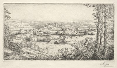 Una valle in Borgogna (Une Vallée en Bourgogne) da Alphonse Legros