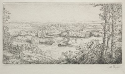 Una Valle in Borgogna da Alphonse Legros