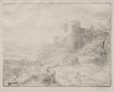 Un vecchio castello da Alphonse Legros
