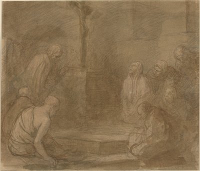 Ai piedi della croce da Alphonse Legros