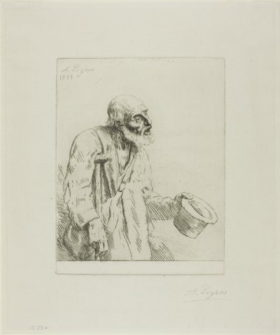 Mendicante con stampelle da Alphonse Legros