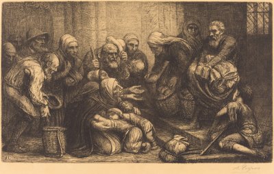 Mendicanti di Bruxelles Les mendiants de Bruges da Alphonse Legros
