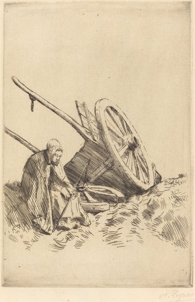 Carro rotto La charrette brisee da Alphonse Legros
