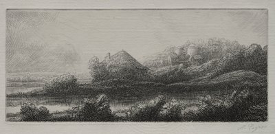 Capanna nella palude da Alphonse Legros