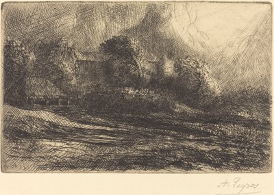 Chailli visto in una tempesta da Alphonse Legros