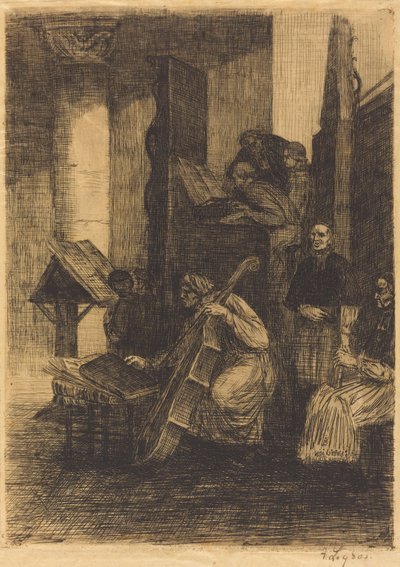 Coro in una chiesa spagnola da Alphonse Legros