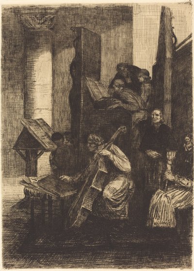 Coro in una chiesa spagnola da Alphonse Legros