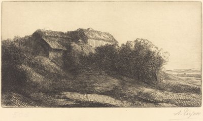 Cottage su una Collina da Alphonse Legros