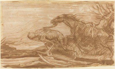 La Morte e il Suo Cavallo da Alphonse Legros