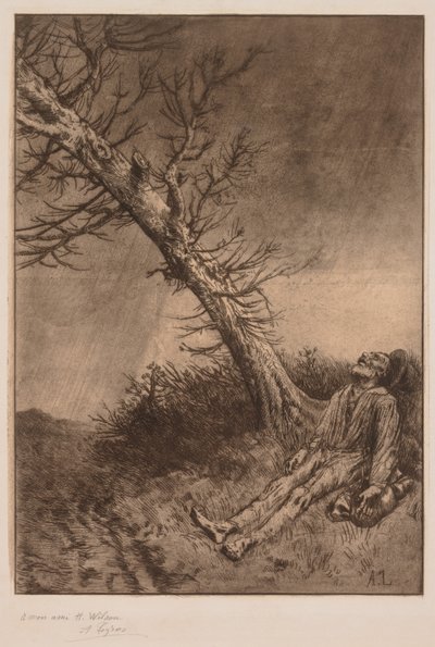 Morte di un vagabondo da Alphonse Legros